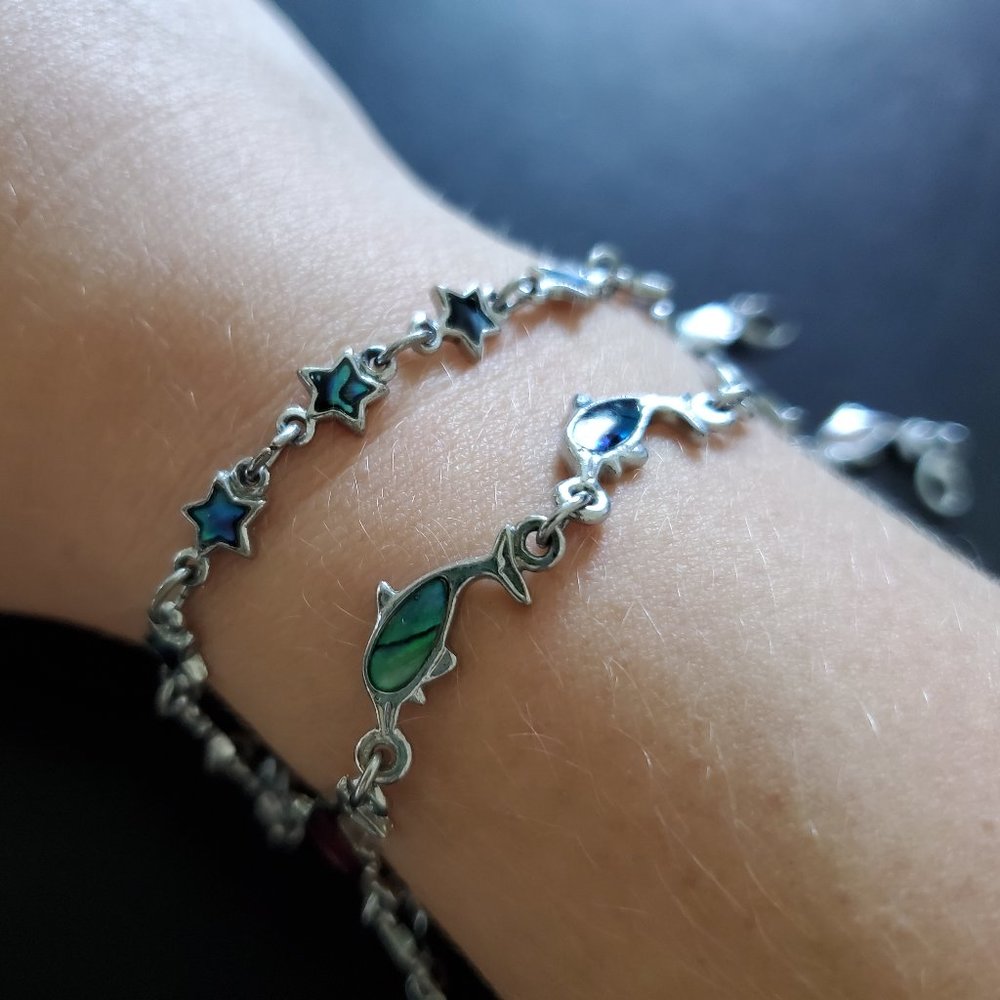 🚫SOLD‼️3 for $12‼️Bundle of 2 Silver Bracelets